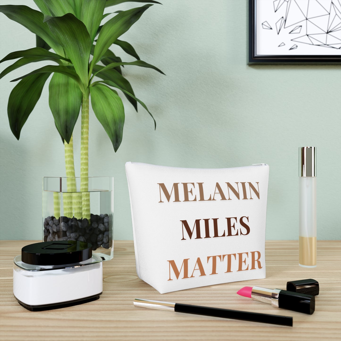 Melanin Miles Matter Travel Cosmetic Bag