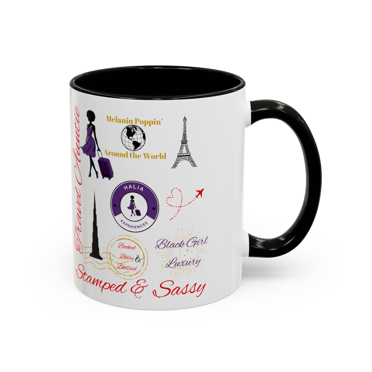 Melanin Poppin' Colorful Mugs, 11oz