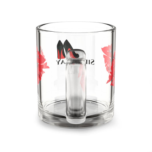 Sip & Slay Glass Mug - 10oz Clear Drinkware for Glamorous Moments