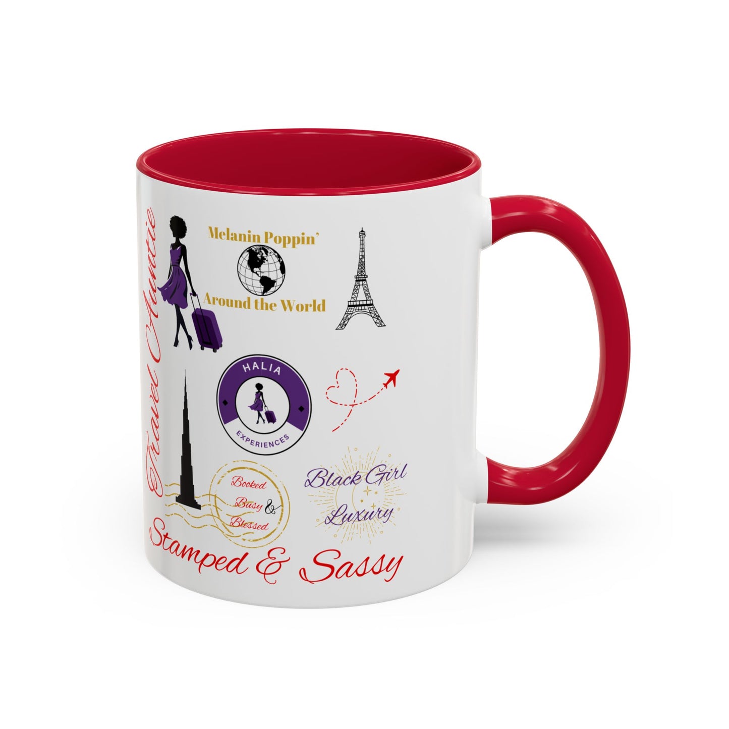 Melanin Poppin' Colorful Mugs, 11oz