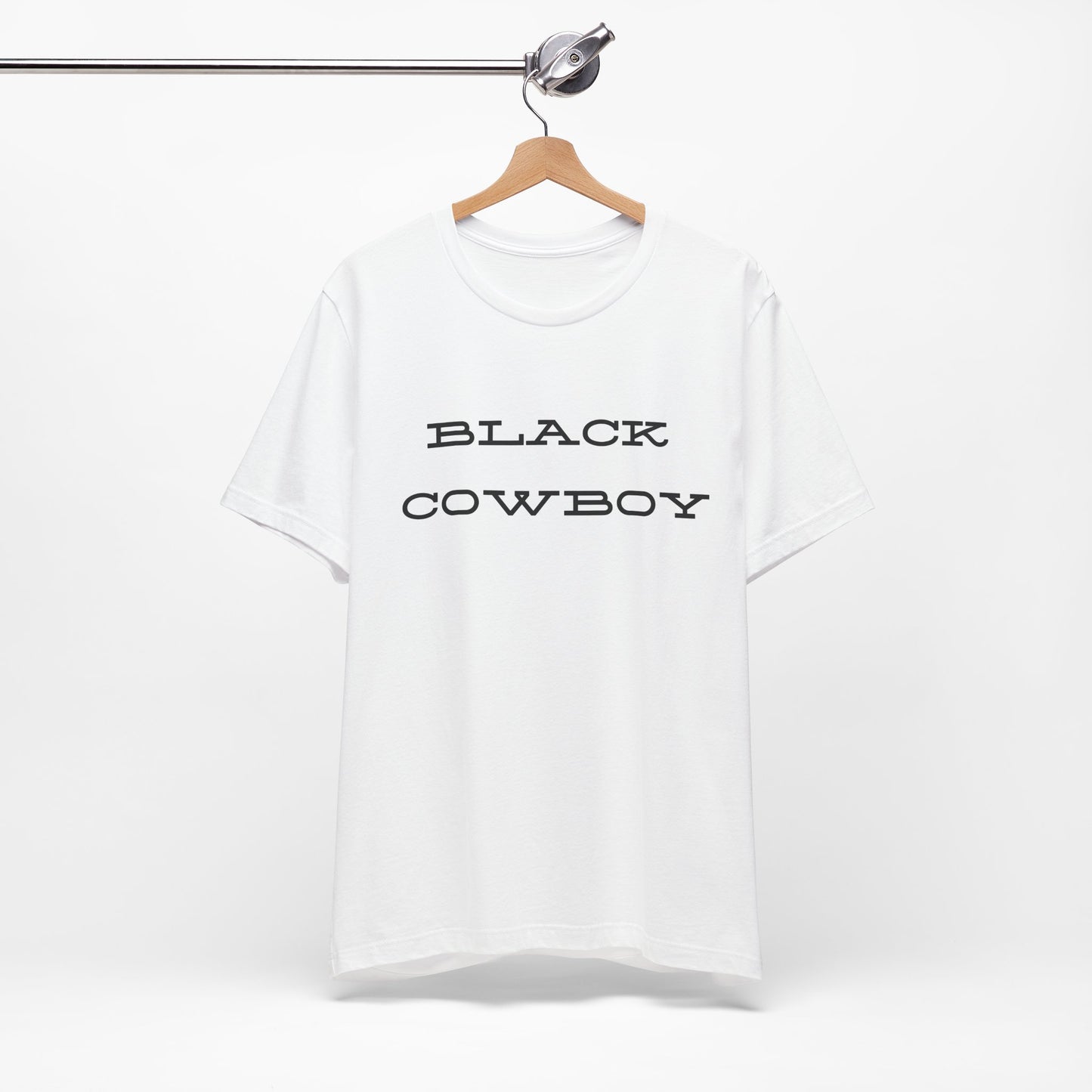 Black Cowboy Unisex Tee - Comfortable Short Sleeve Shirt for Western Enthusiasts
