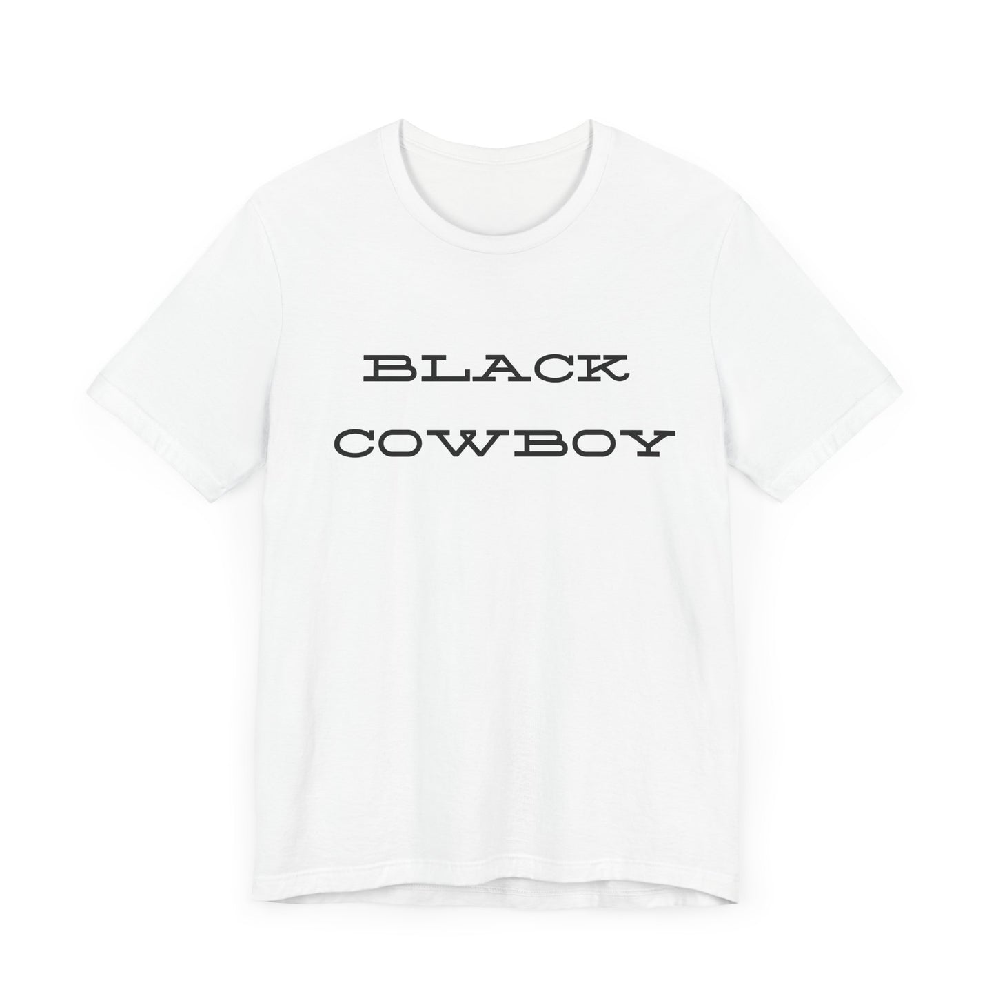 Black Cowboy Unisex Tee - Comfortable Short Sleeve Shirt for Western Enthusiasts