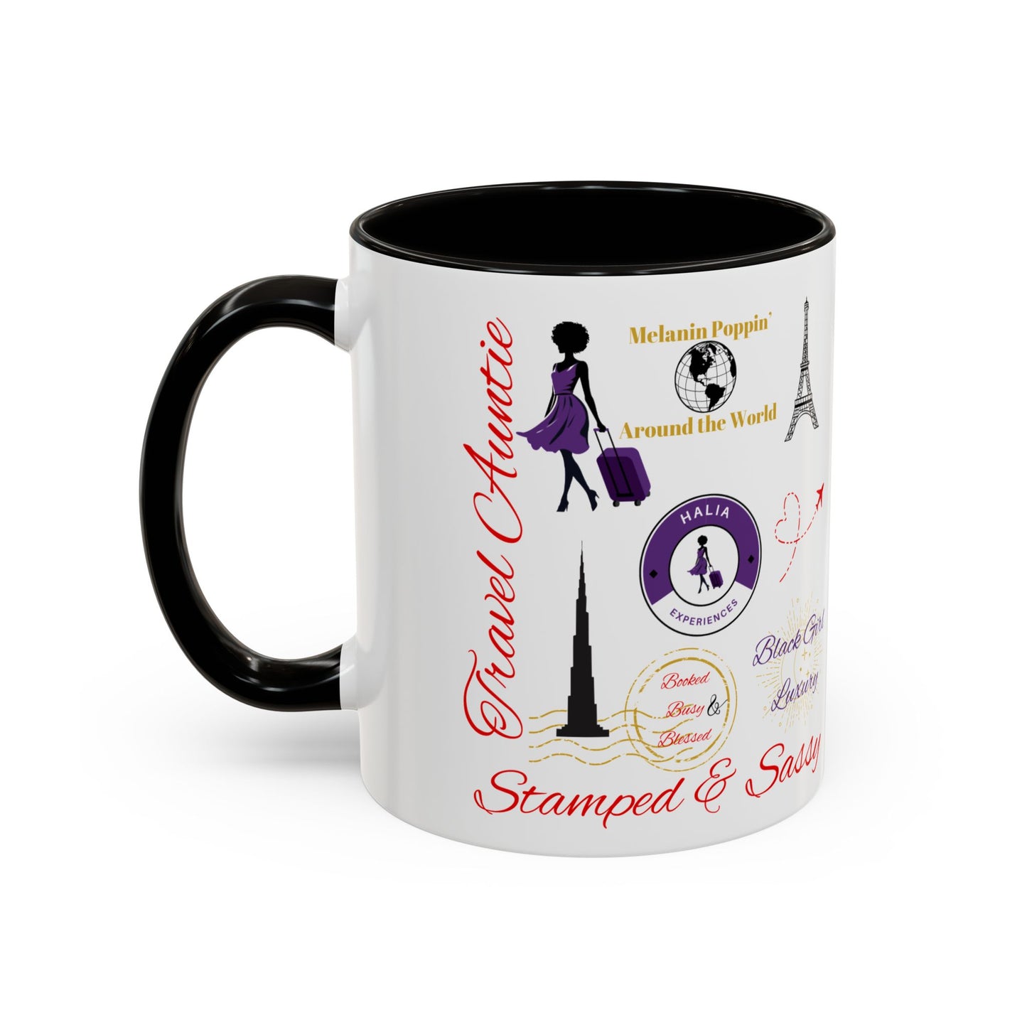 Melanin Poppin' Colorful Mugs, 11oz